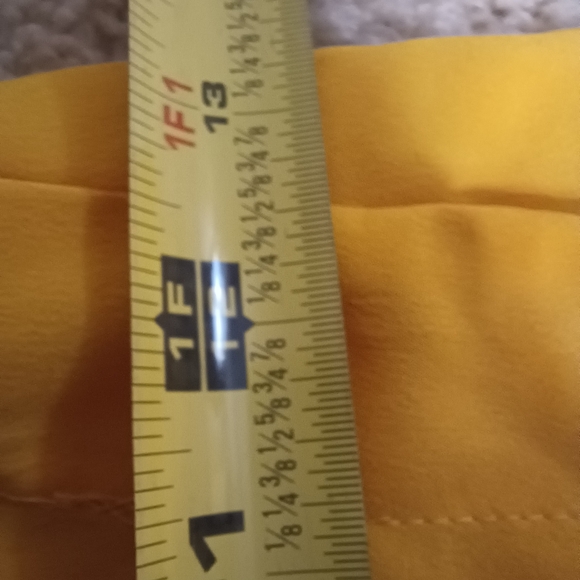 Beautiful Chiffon Sunflower Yellow Floral Blouse & Pants set w Sequence - Picture 11 of 14